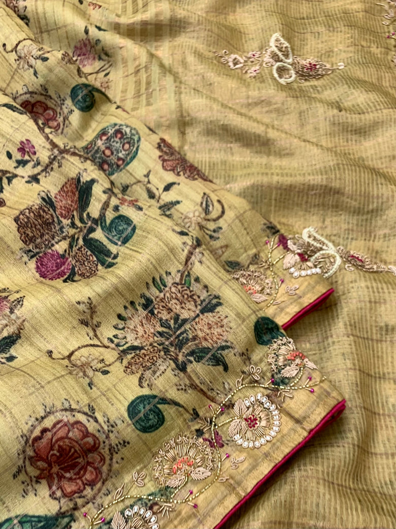 Tussore Saree