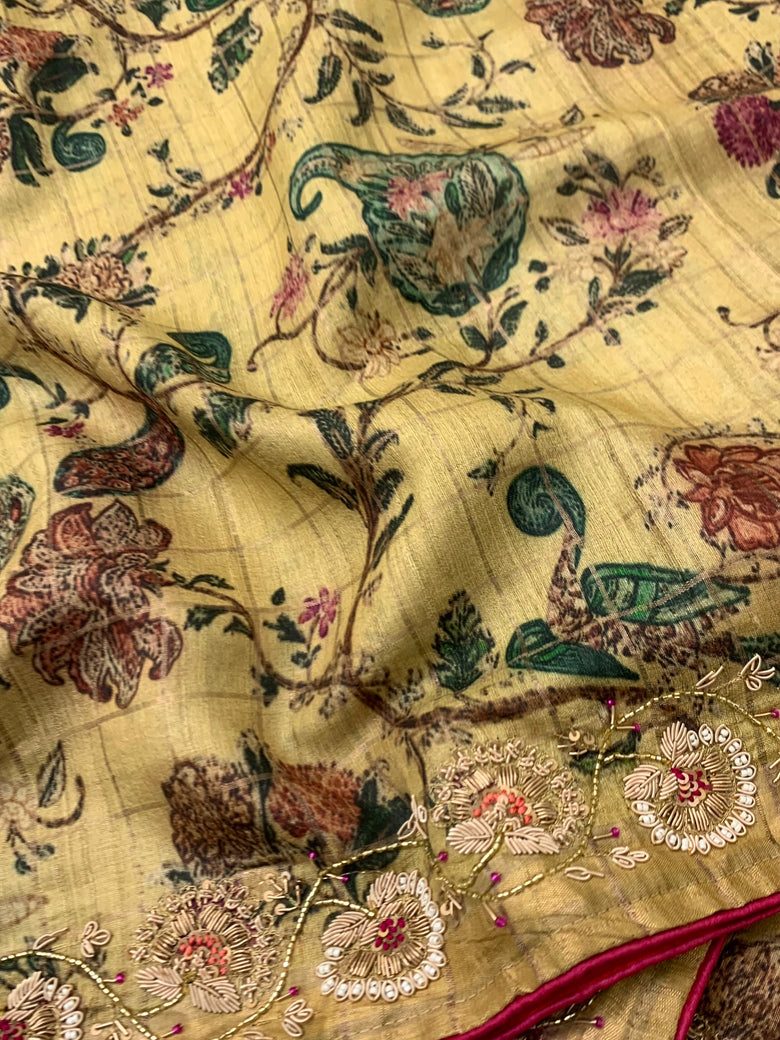 Tussore Saree