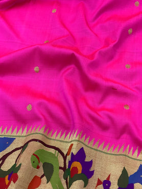 Paithani Saree Pink In Colour