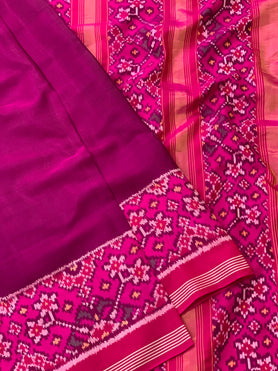 Patola Saree Magenta-Pink In Colour