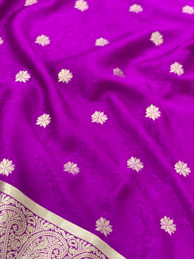 Mysore Silk Saree Purple In Colour