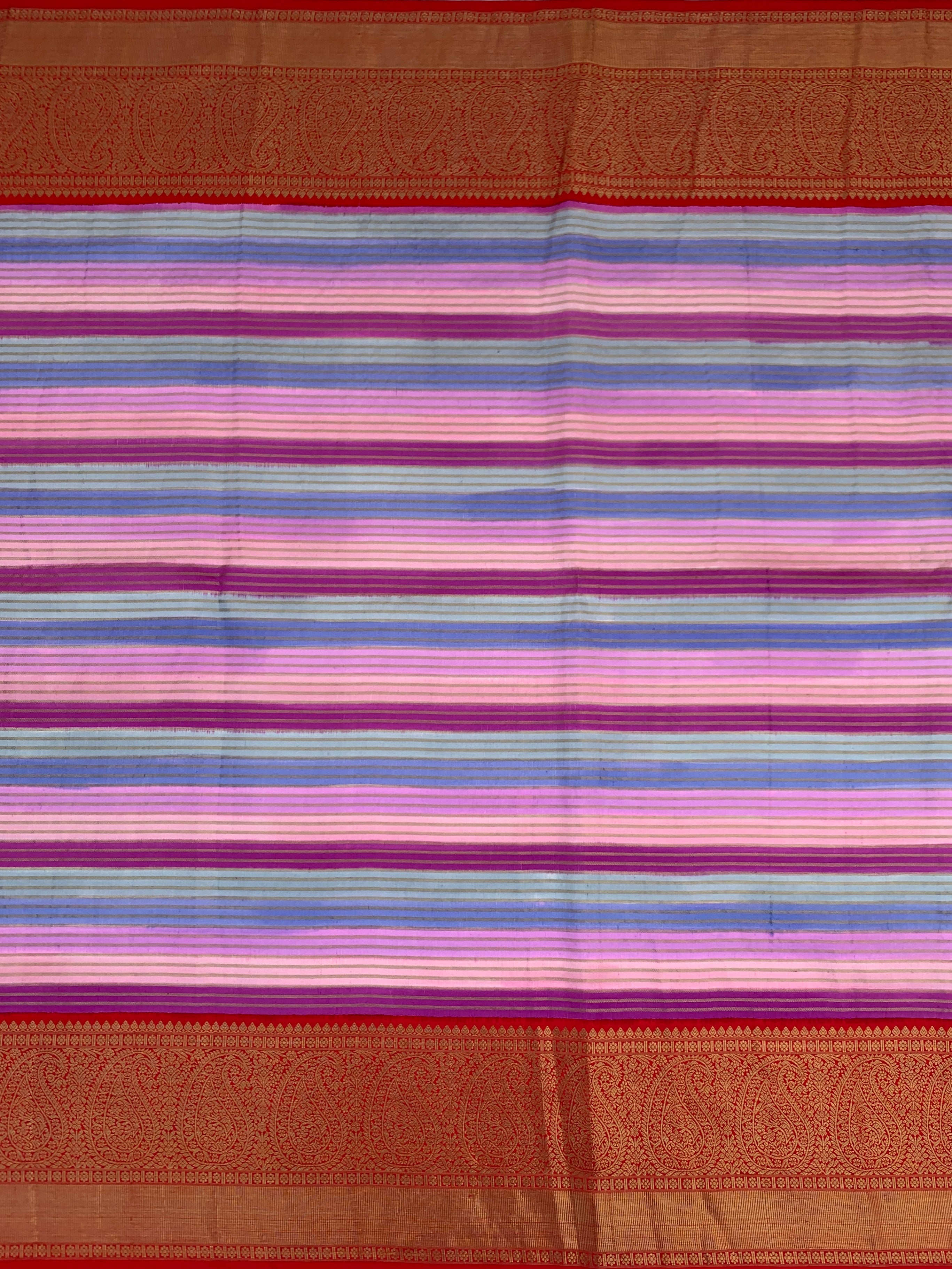kanjeevaram brush painted Saree 