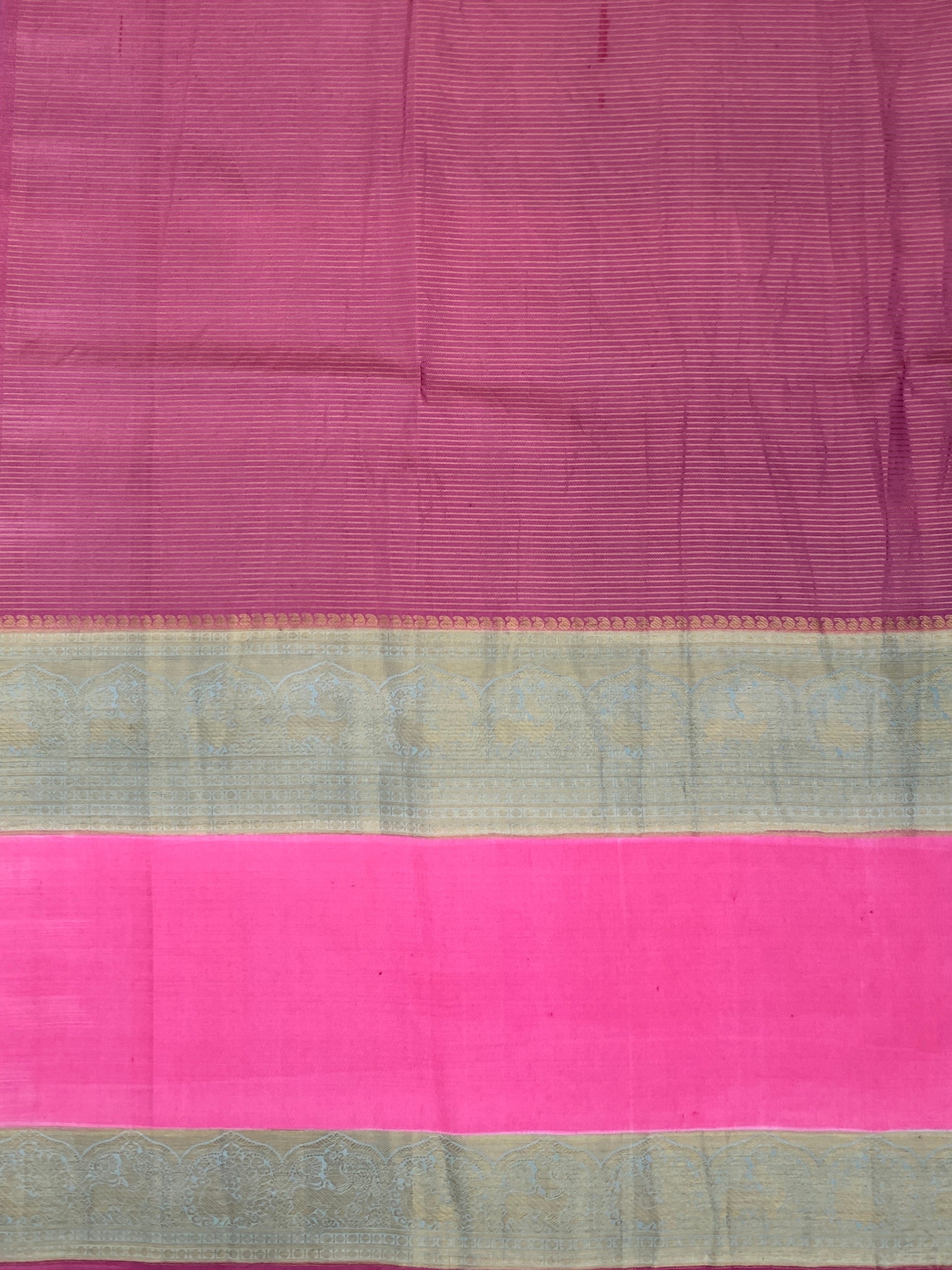 kanjeevaram brush painted Saree 