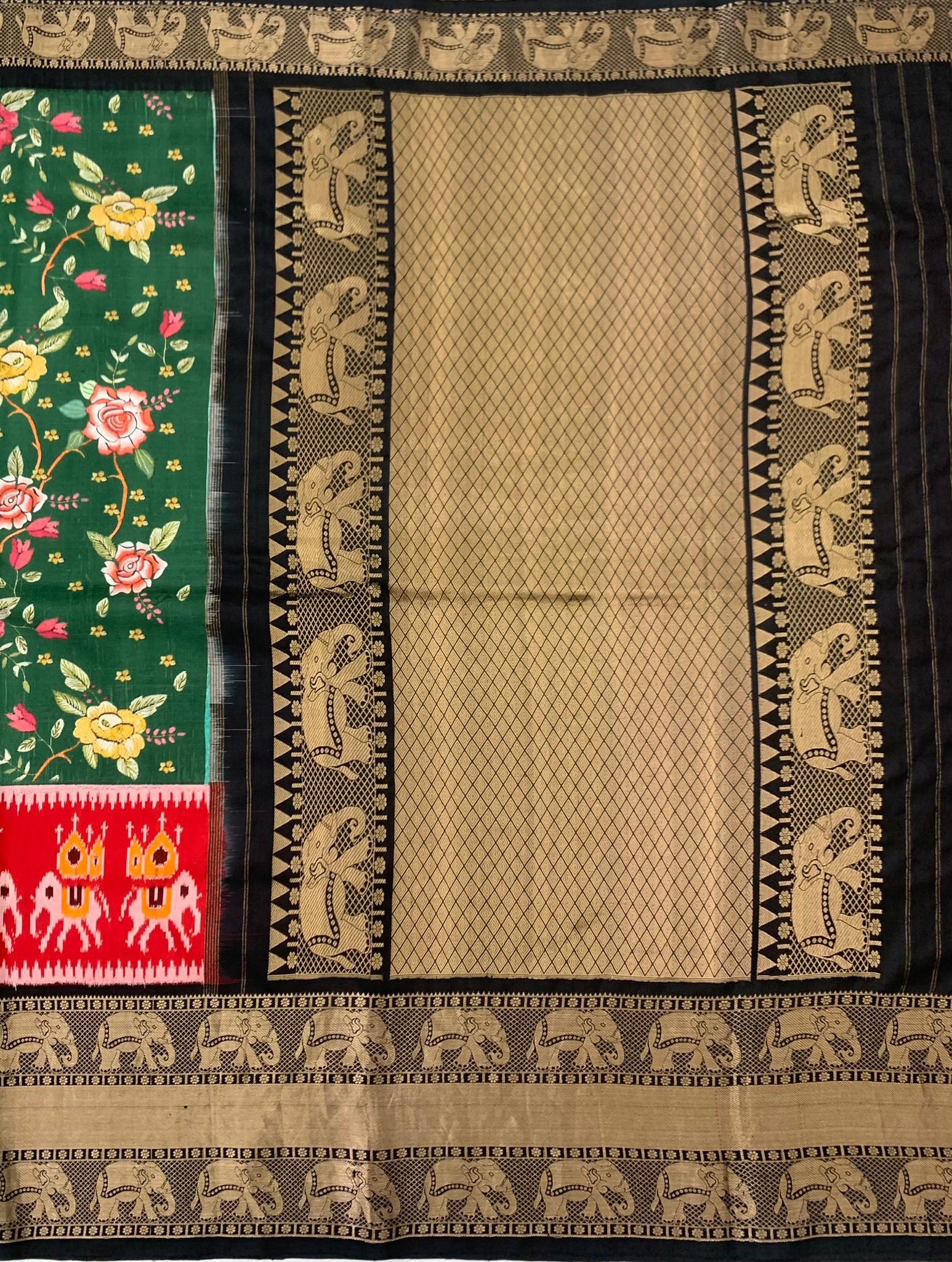 Kanjeevaram printed Saree 