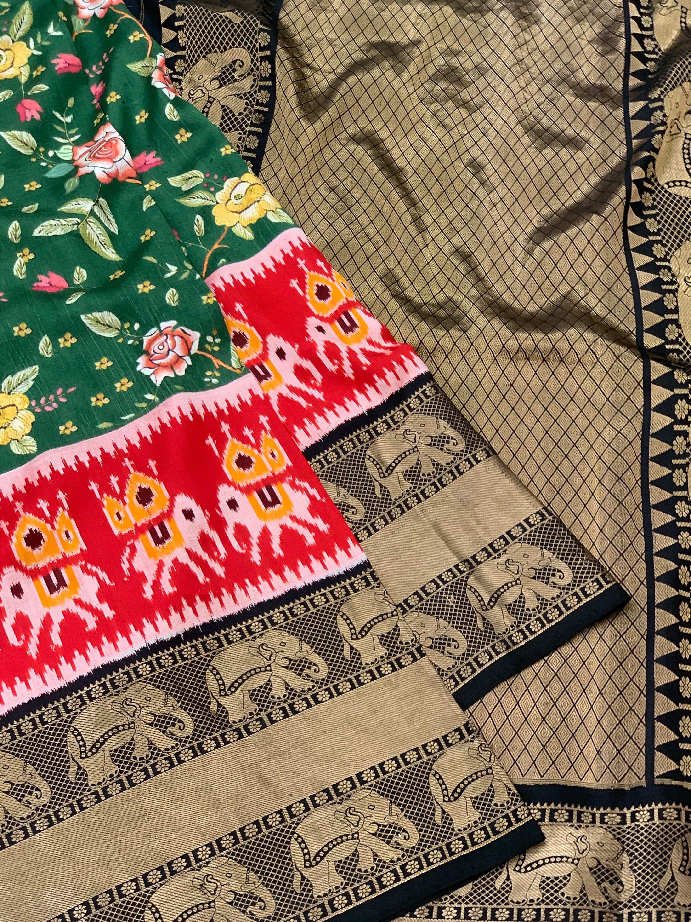 Kanjeevaram printed Saree 