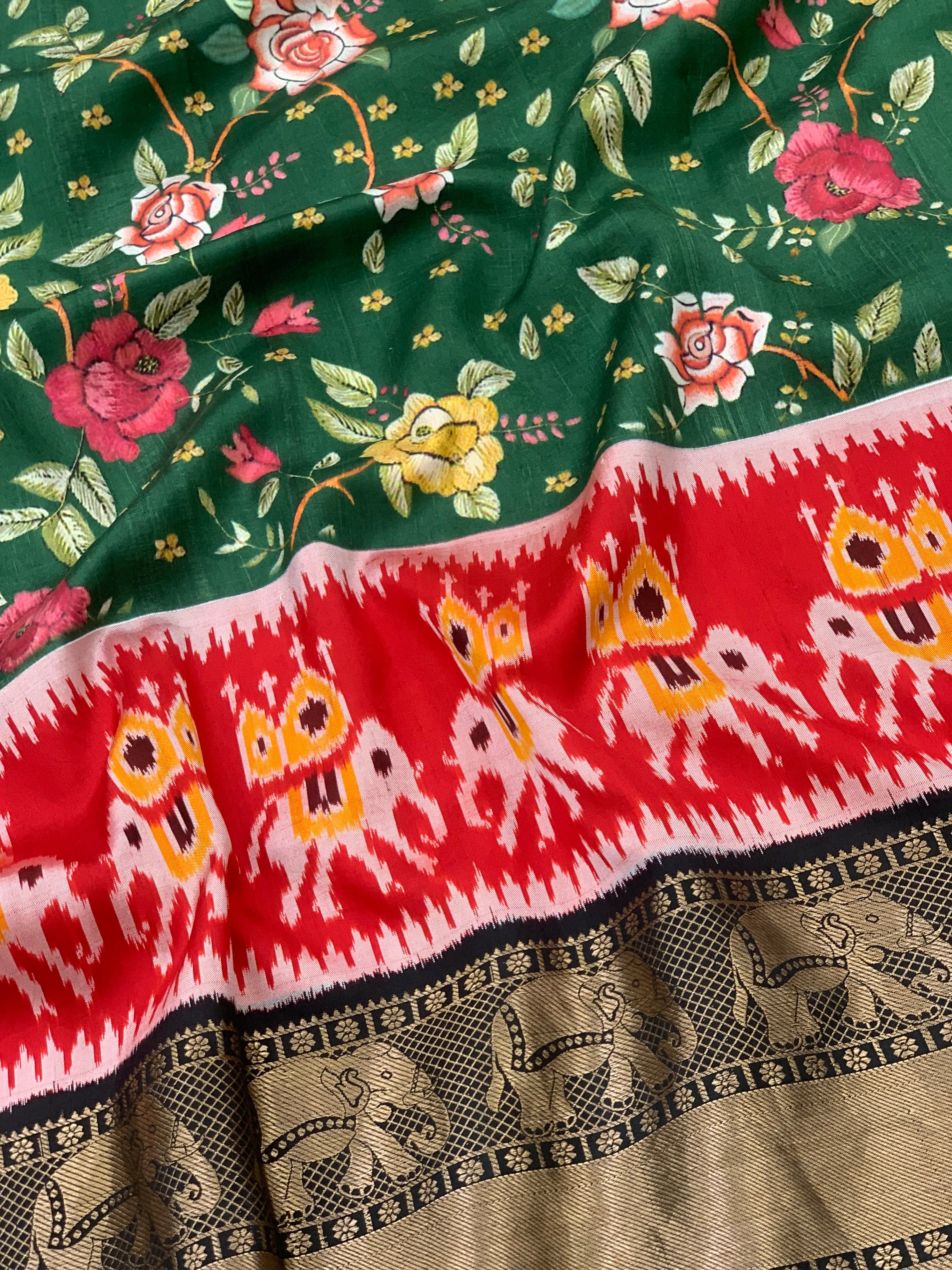 Kanjeevaram printed Saree 