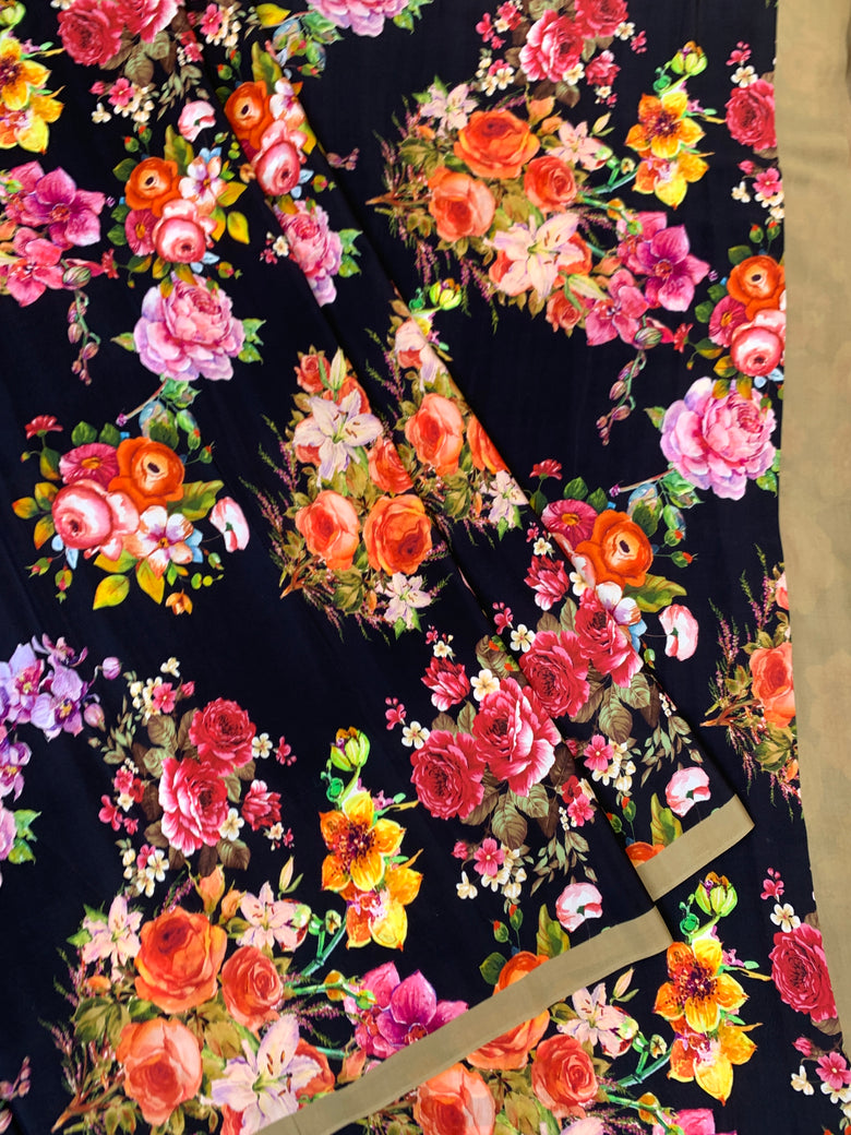 Crepe Saree
