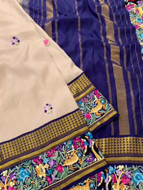Kanjeevaram Silk Saree Pastel-Mauve In Colour