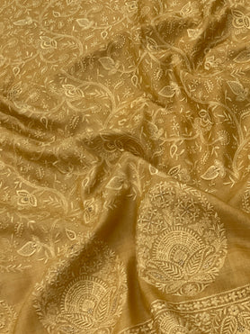 Tussore Saree Mustard In Colour