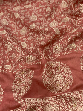 Tussore Saree Mauve In Colour