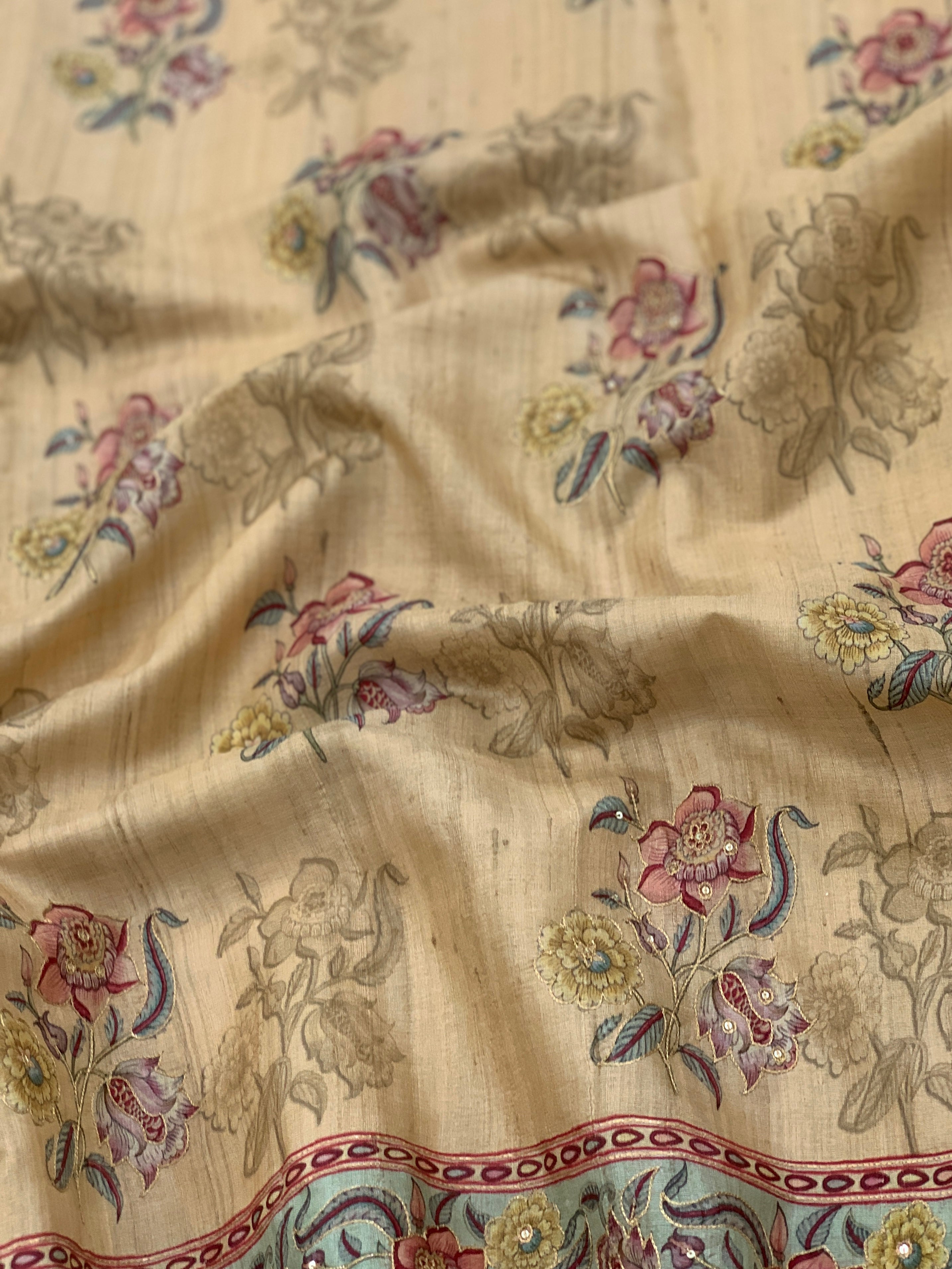 Tussore Saree