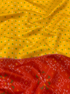 Rajkot Patola Saree Yellow In Color