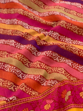 Jamdani Saree Red In Colour