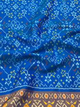 Rajkot Patola Saree Anandha-Blue In Color