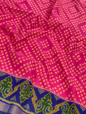 Rajkot Patola Saree Pink In Colour