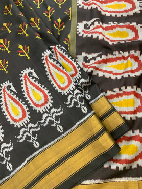 Rajkot Patola Saree Black In Colour