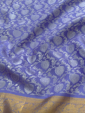 Kanjeevaram Silk Saree Lavender In Colour