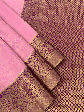 Mysore Silk Saree Lilac In Colour