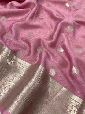 Mysore Silk Saree Mauve In Colour