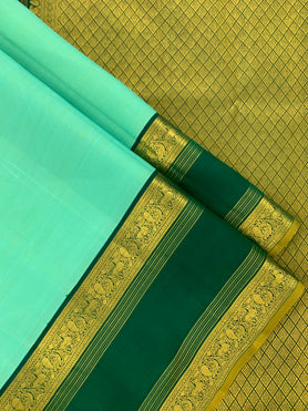 Kanjeevaram Silk Saree Pastel-Green In Colour