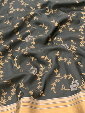 Soft Silk Saree Black In Colour