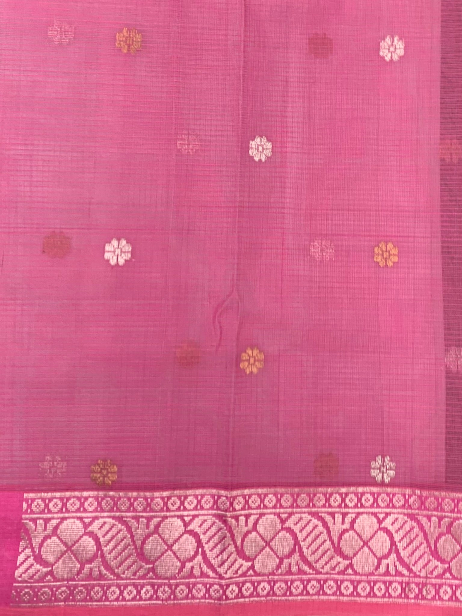 Zari Kota Saree Dark Mint-Blue In Colour
