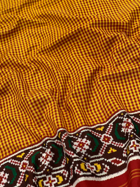 Patan Patola Saree Yellow In Colour