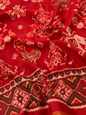 Patola Saree Red In Colour
