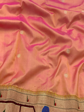 Paithani Saree Peach In Color