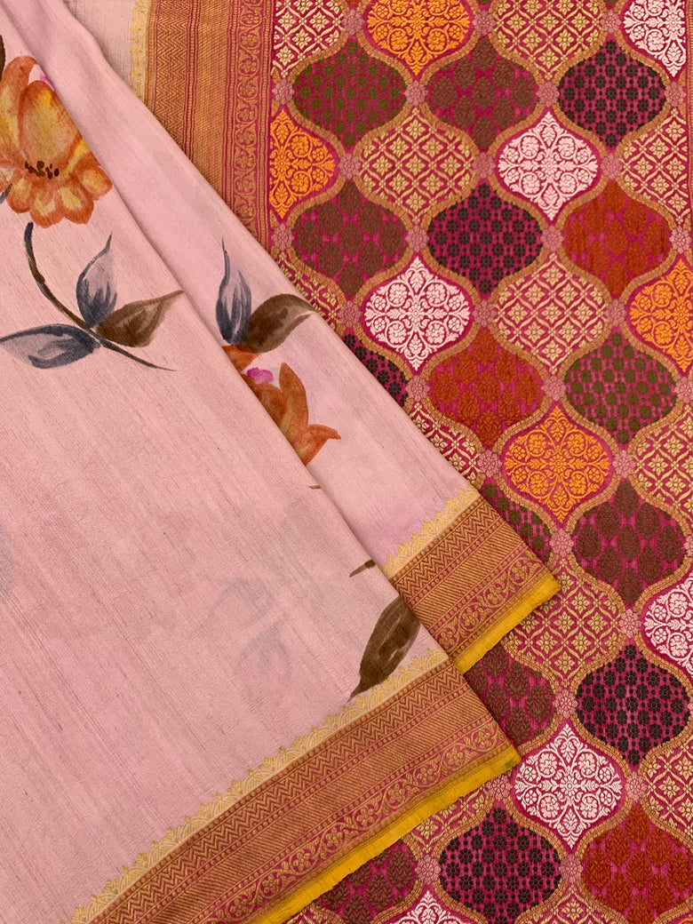 Tussore Georgette Saree