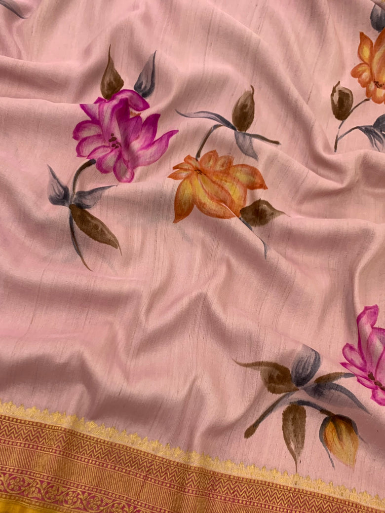 Tussore Georgette Saree