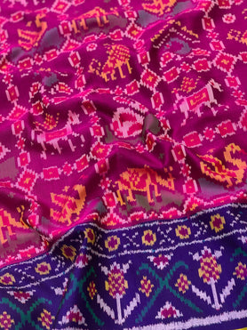 Patola Saree Pink In Colour
