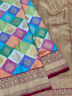 Banarasi Rangkat Kadwa Weave Silk Saree