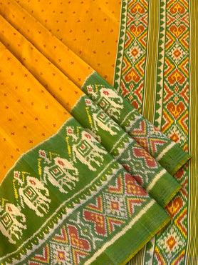 Rajkot Patola Saree Yellow In Colour