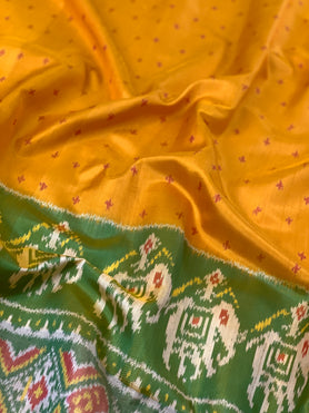 Rajkot Patola Saree Yellow In Colour