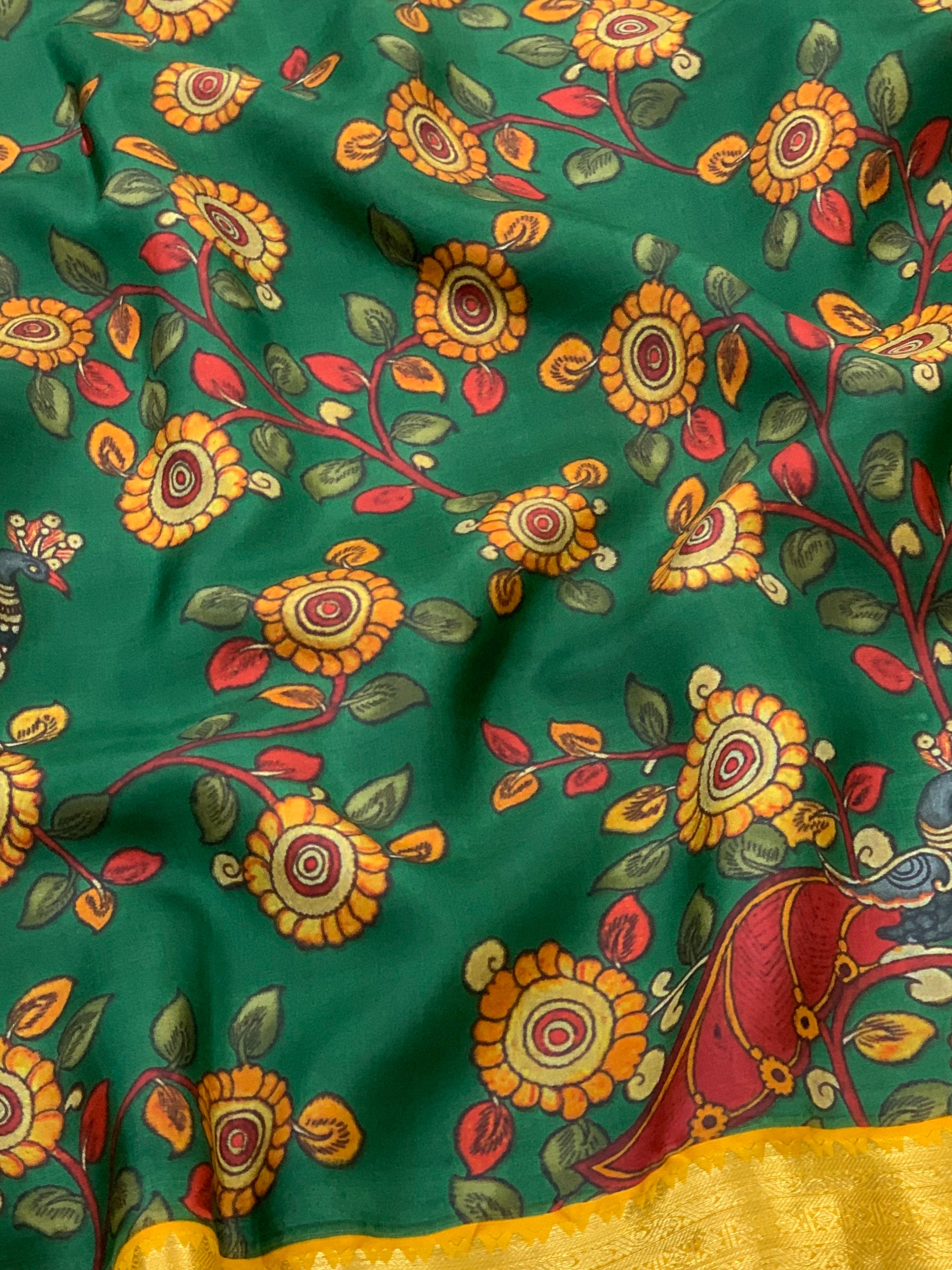 Kanjeevaram printed Saree 