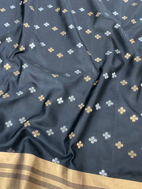 Soft Silk Saree Black In Colour