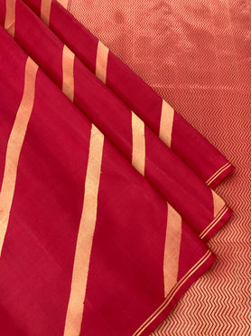 Soft Silk Saree Maroon In Colour