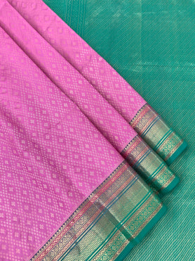 Soft Silk Saree Pink In Colour