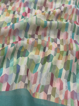 Tussore Kota Saree In Multi-Colour