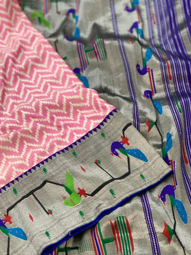 Fusion Lehriya Patola with Paithani