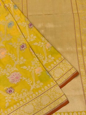 Banarasi Kadwa Weave Silk Saree Wine In Colour