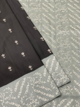 Light Weight Silk Saree Black In Color