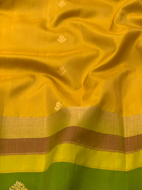 Light Weight Silk Saree Yellow In Color