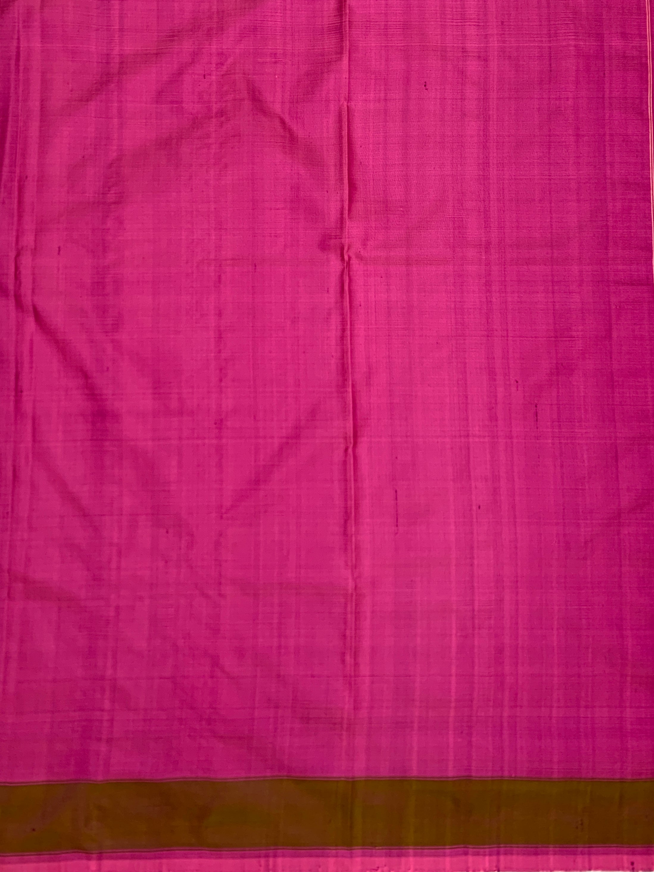 Handwoven Ikat Silk Saree in Peaches & Magenta