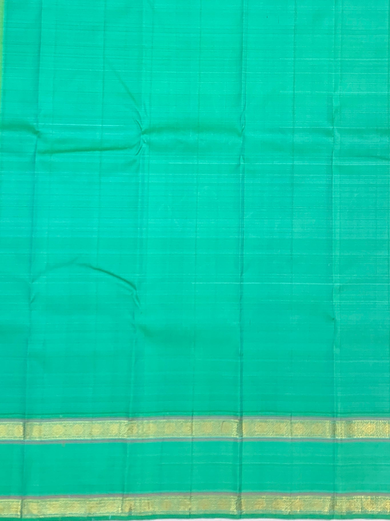 Exquisite Purple & Sea Green Kanjeevaram Silk Saree