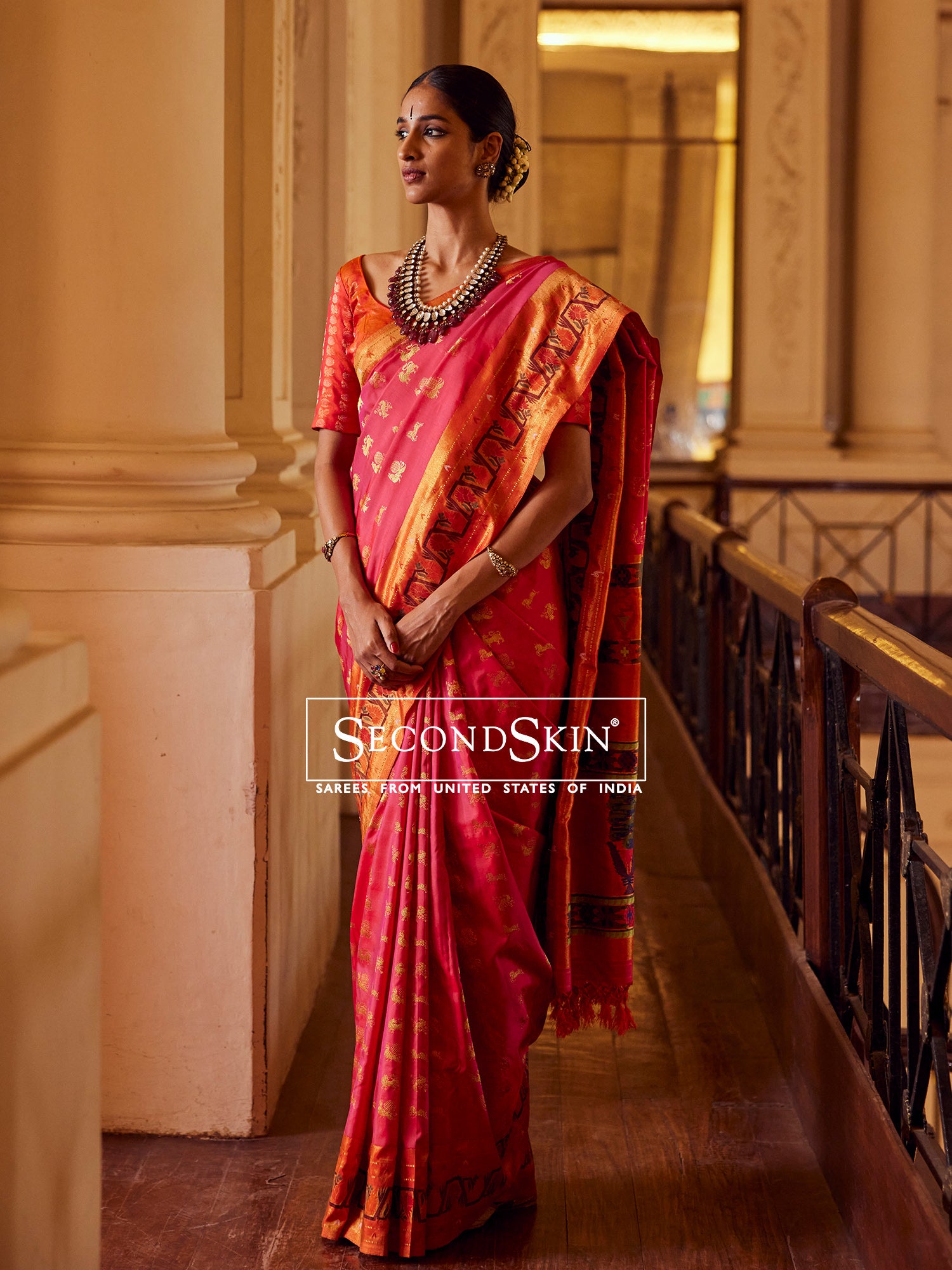 Kanjeevaram With Paithani Silk Saree