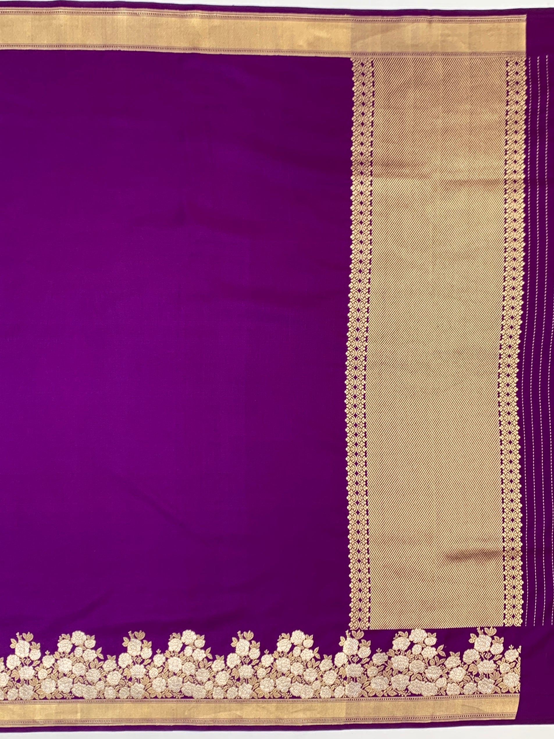 Royal Purple Mashru Silk Saree