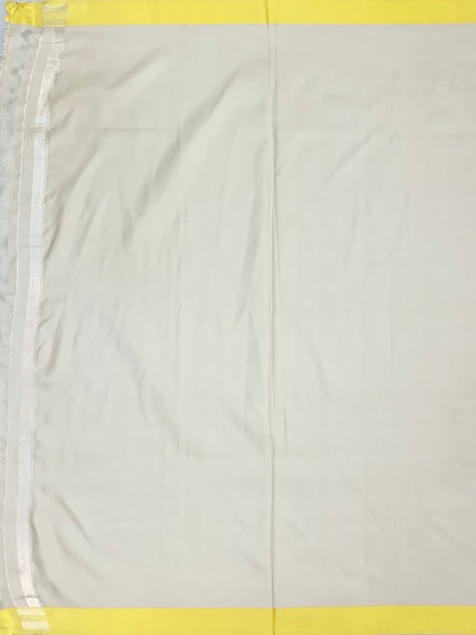 Elegant Off-White Mashru Silk Saree