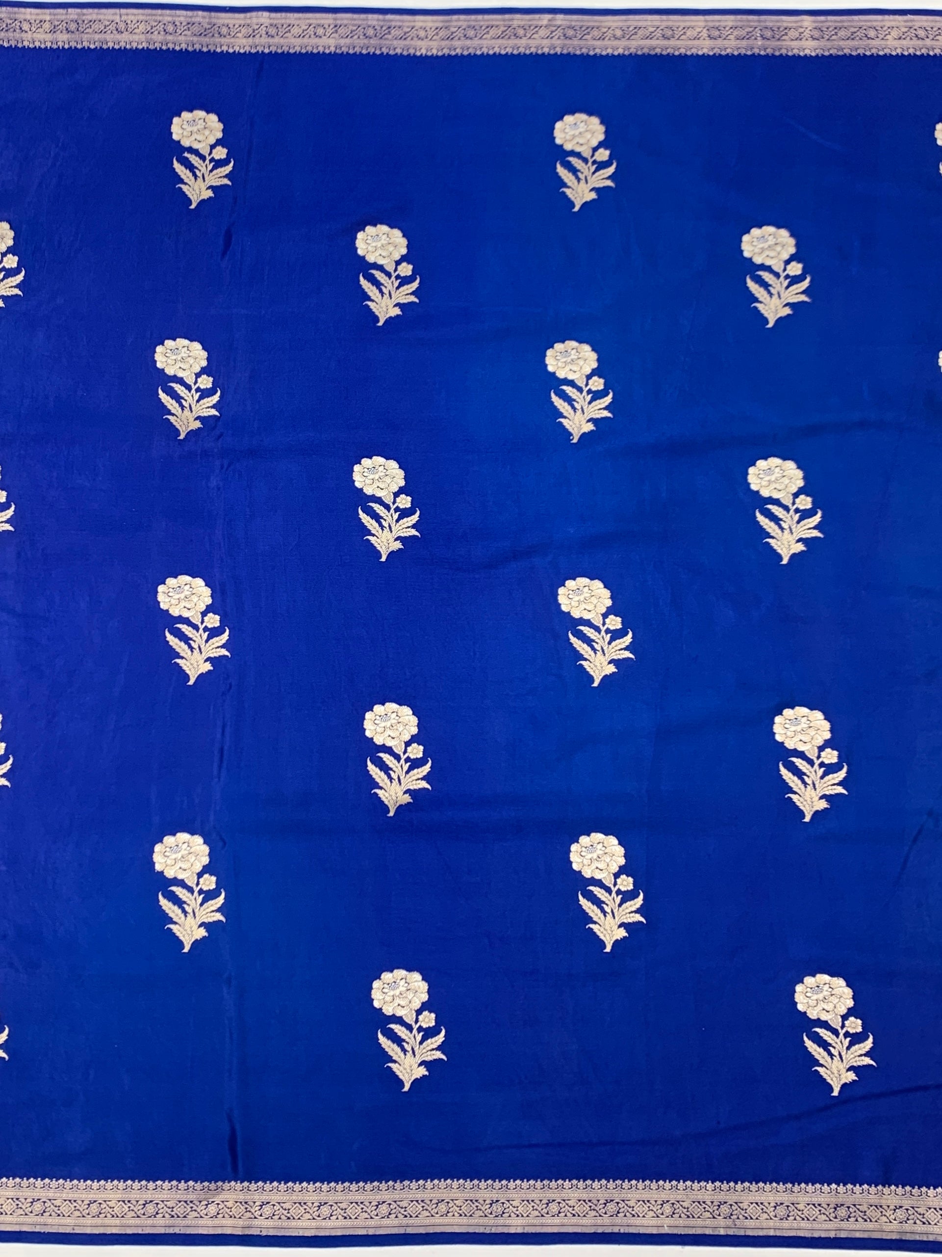 Royal Blue Mashru Silk Saree